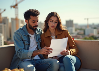 Coût du loyer au Maroc : prix moyen et tendances du marché 2025 Jeune couple marocain sur un balcon à Casablanca