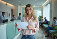 Carnet de vaccination international : où l’obtenir et comment ? Femme recevant un certificat de vaccination à la clinique