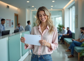 Carnet de vaccination international : où l’obtenir et comment ? Femme recevant un certificat de vaccination à la clinique