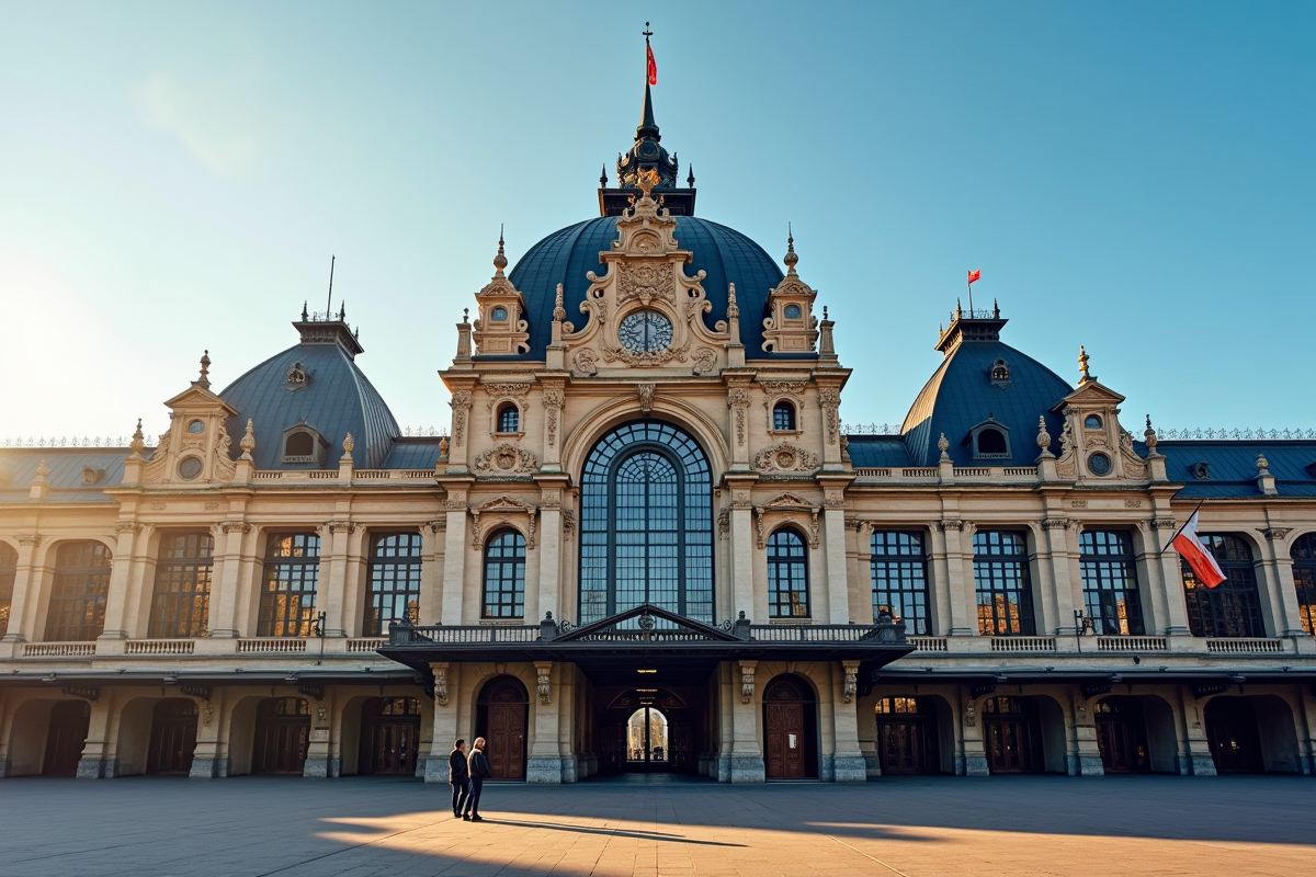 Façade historique de la gare d