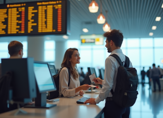 Modifier un billet d’avion en 2025 : ce que vous devez savoir sur les délais Voyageur à l'aéroport avec passeport et billet pour l'article